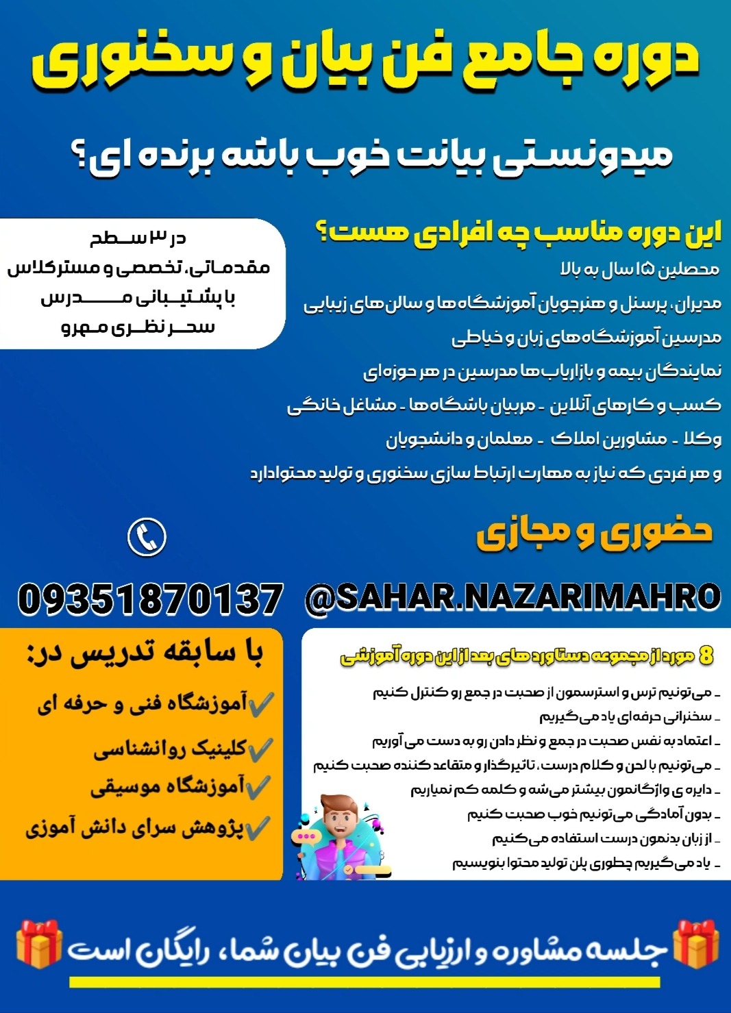 فن بیان، سخنوری و مهارت های ارتباطی