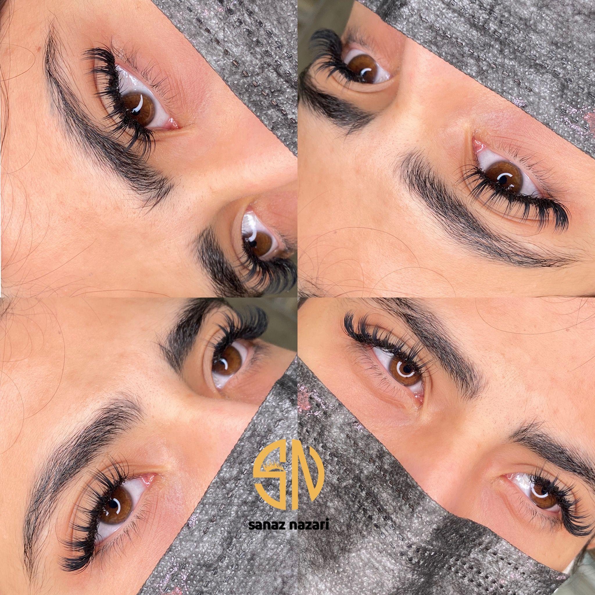 اکستنشن مژه و ابرو ساناز نظری