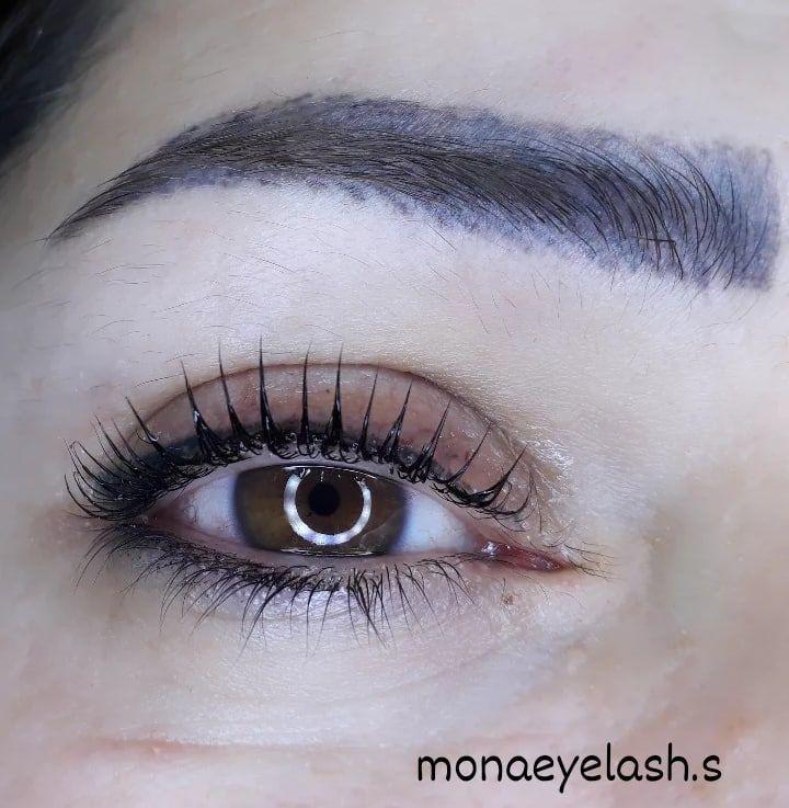 اکستنشن مژه و لیفت مژه و ابرو منا