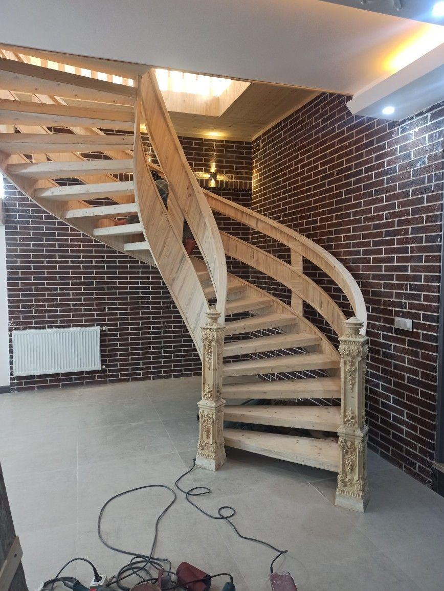 پله دوبلکس چوبی شهریار