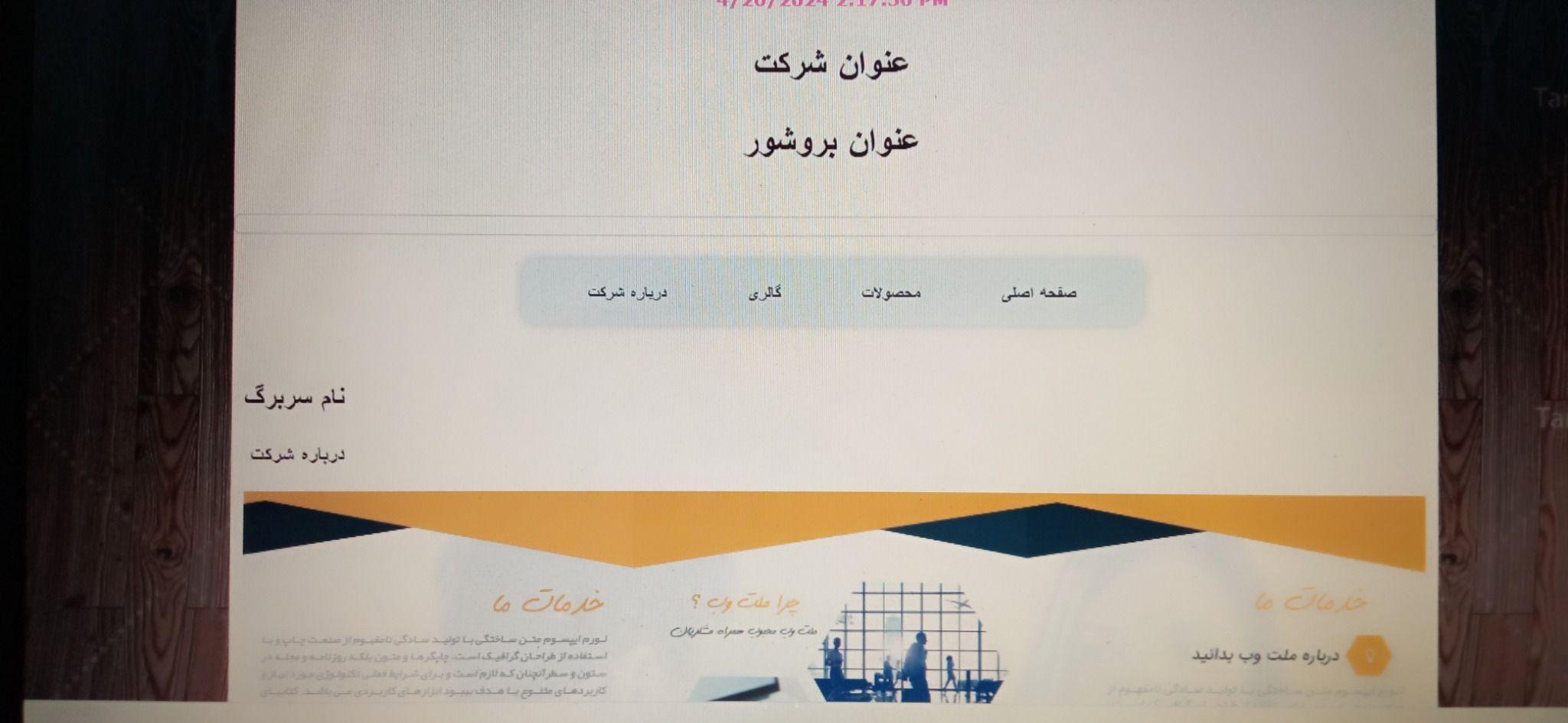 طراح و برنامه نویس در زمینه ی وب سایت