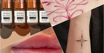 تتو بدن و آرایش دائم صورت.