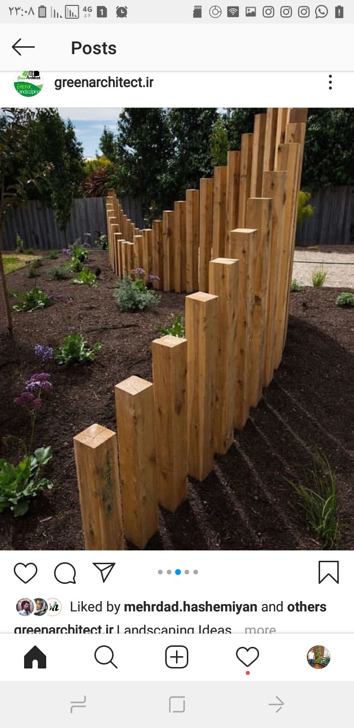 معماری چوب روف گاردن