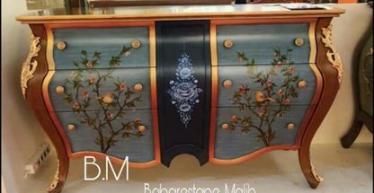 نقاشی تزیینی روی چوب  و کلیه سطوح و بازسازی