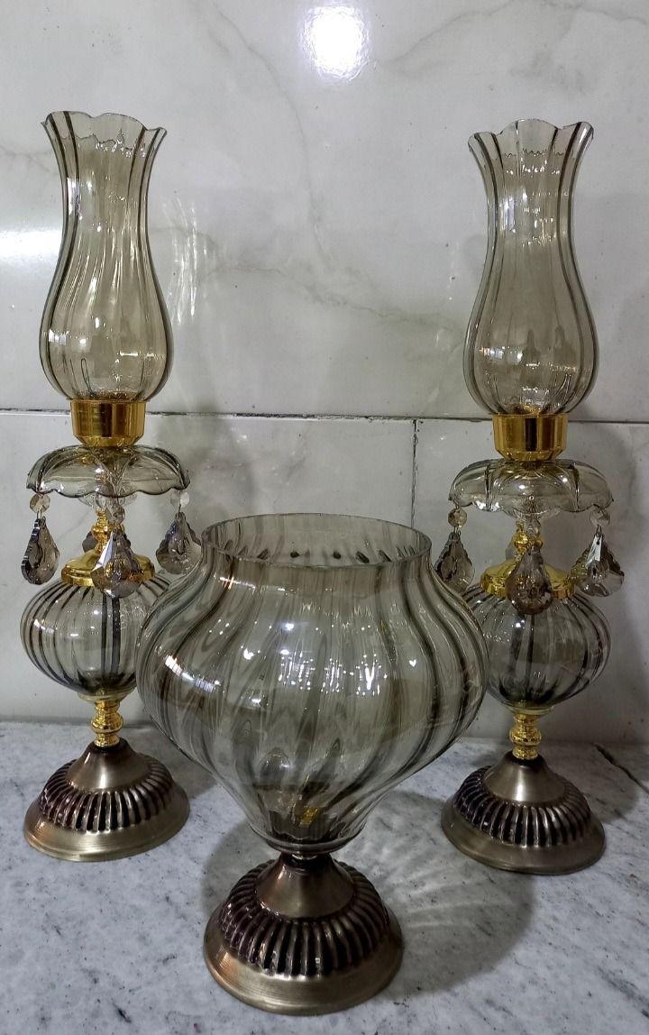 شمعدان ارزان. قطعات لوستر. بلور.حباب لوستر.دکوری.مصرفی.شکلات خوری.میوه خوری