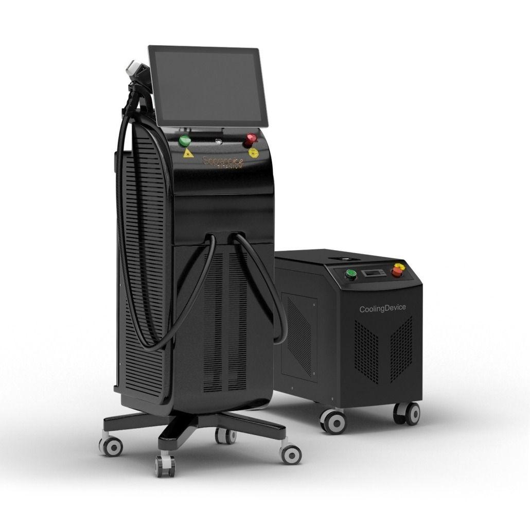 لیزر موهای زائد با دستگاه تیتانیوم